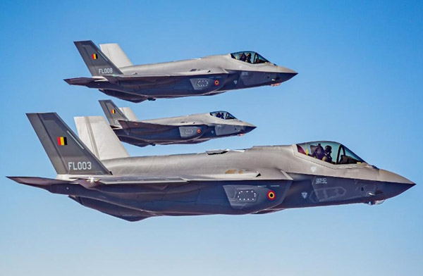 Belçika’ya üç yeni F-35A daha teslim edildi