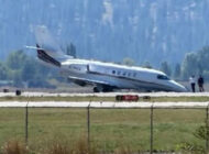 ABD Montana’da Cessna Citation burun üstü indi