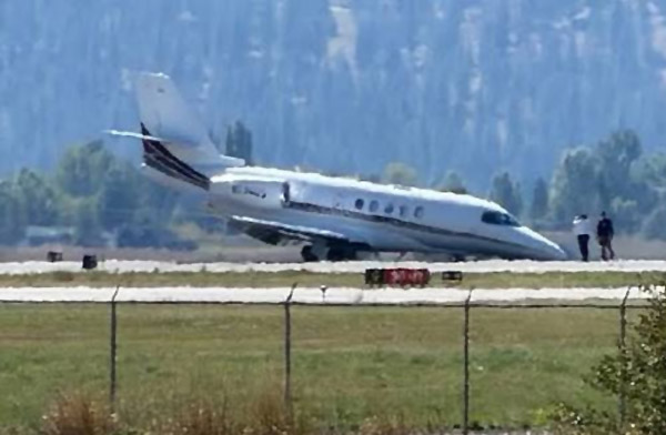 ABD Montana’da Cessna Citation burun üstü indi