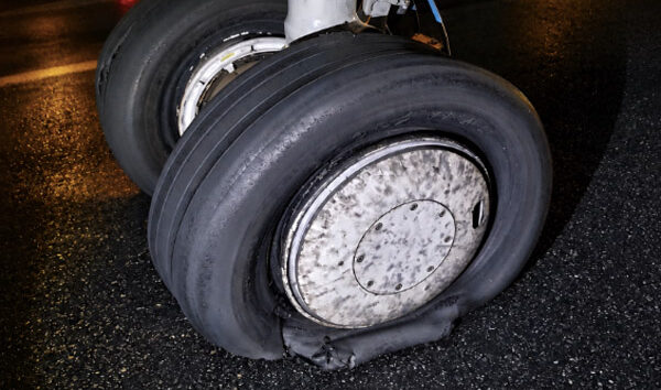 Fly Jordan uçağının İstanbul Havalimanı’nda lastiği patladı