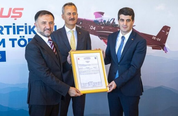 HÜRKUŞ-II askeri tip sertifikasını aldı