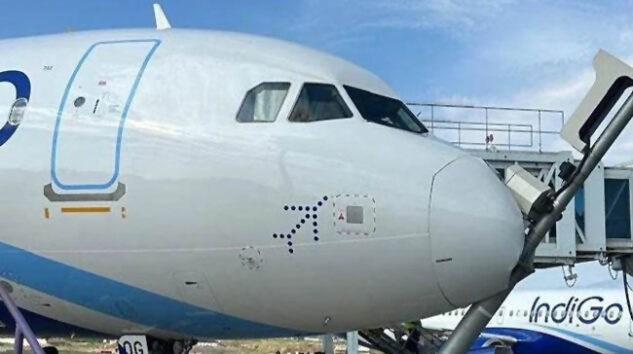 IndiGo’nun A321neo uçağı direğe çarptı