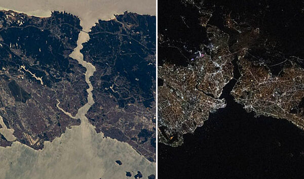 ISS, İstanbul’un gündüz ve gece görüntüsünü paylaştı