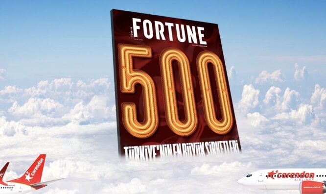 Corendon Airlines, Fortune 500 Türkiye listesinde 146. sırada yer aldı