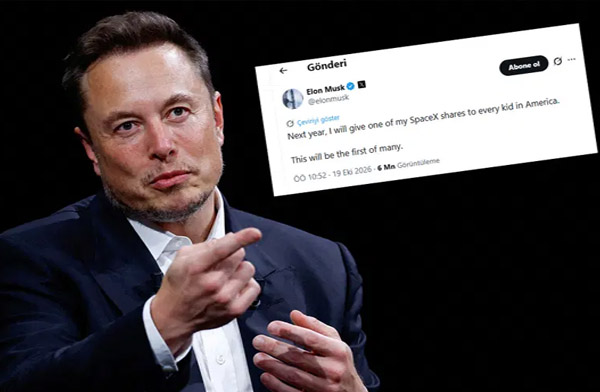 Elon Musk her çocuğa SpaceX hissesi dağıtacak