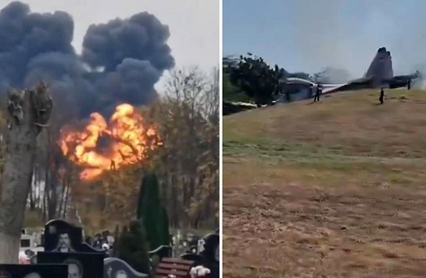 Rusya Kaliningrad’da Su-30 düştü