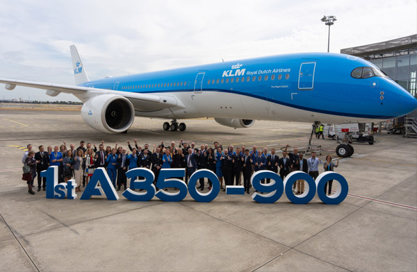 KLM ilk A350-900 uçağını teslim aldı